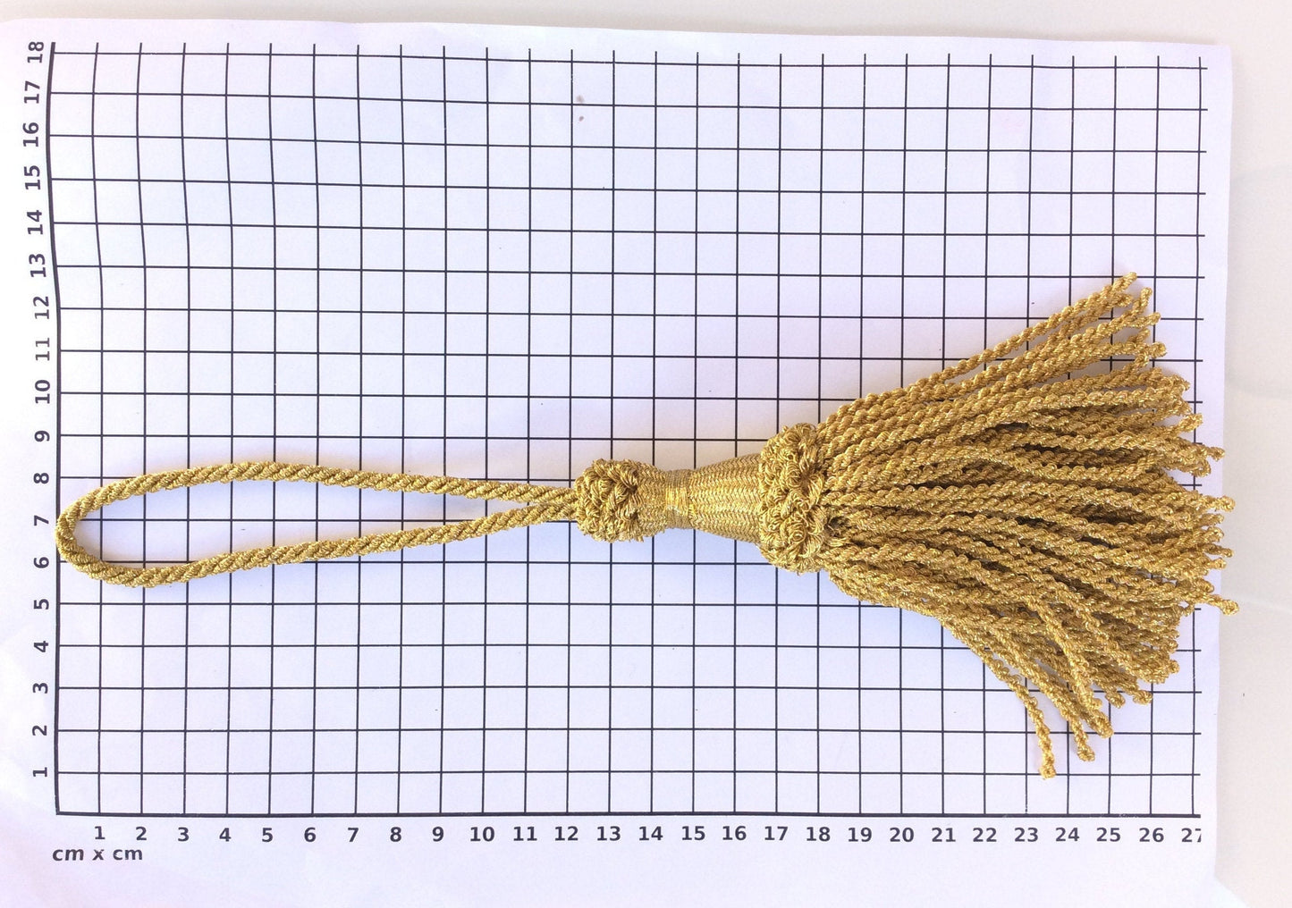 Fiocco Chiave in Lurex 15cm - Made in Italy
