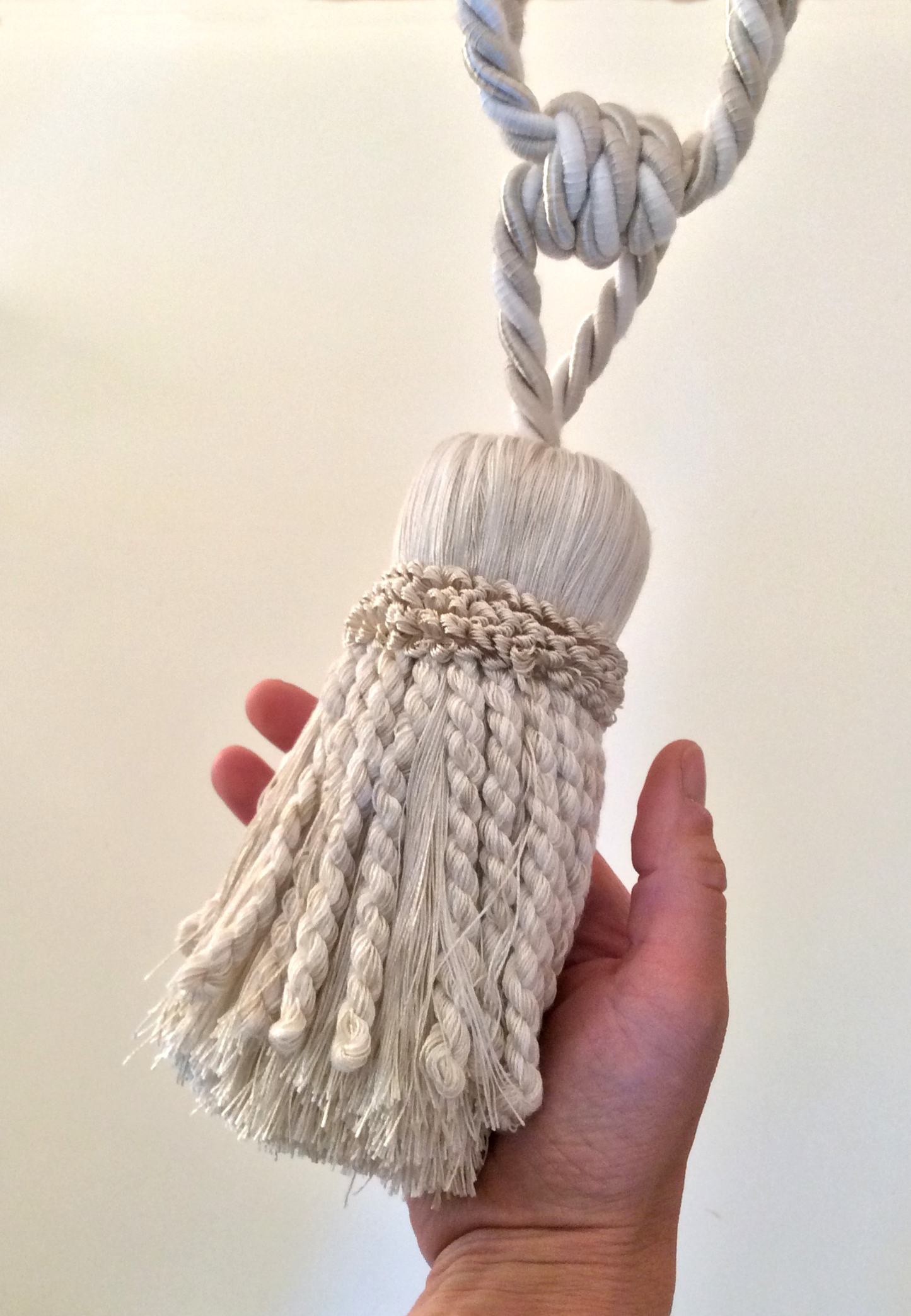 Embrasse per Tende con Nappa Grande 16cm - Avorio Mix | Made in Firenze