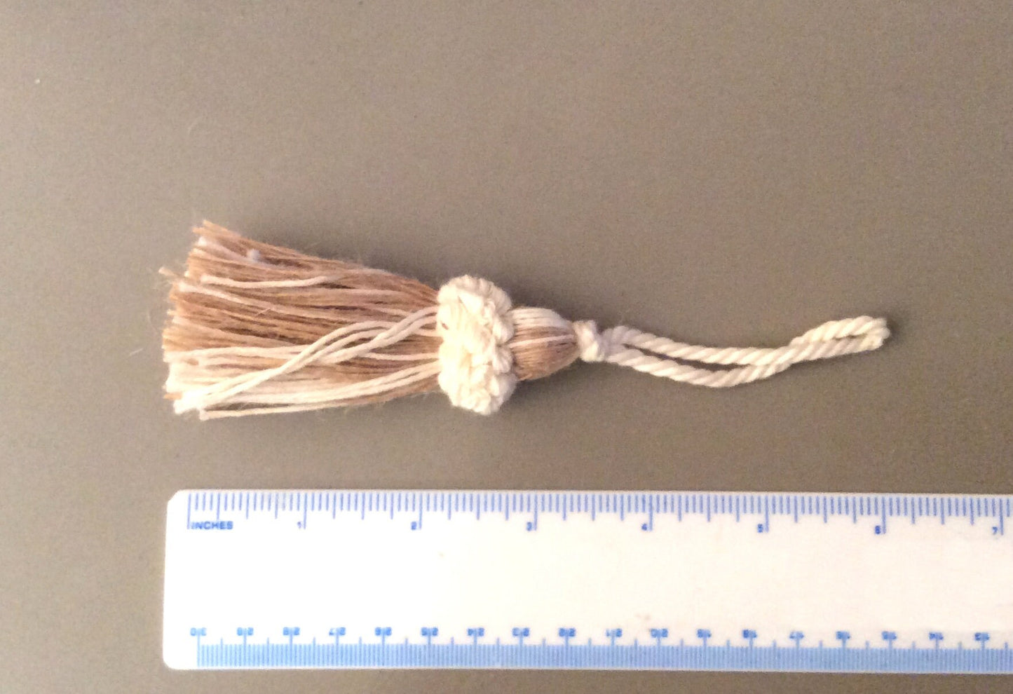 Nappa Fiocco Chiave in Juta Naturale 8cm - Made in Firenze