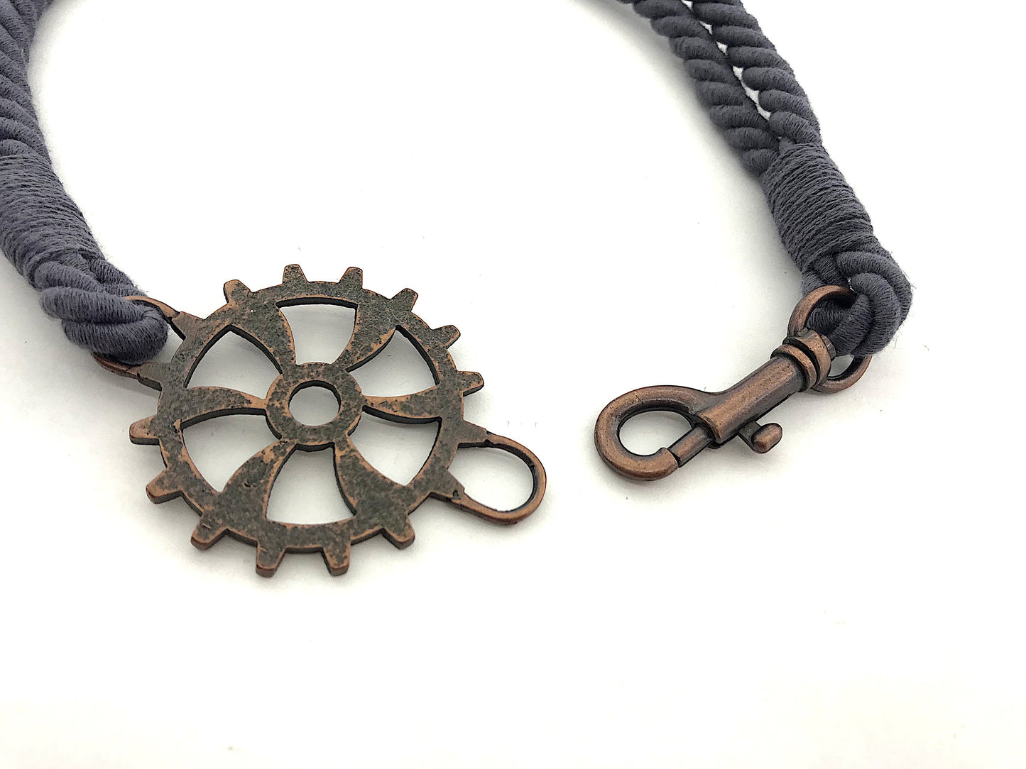 Bracciale per tende per allestimenti in stile industrial, in cotone e lino BLU AVIO . Allestimenti per loft ed open space. Made in Italy.