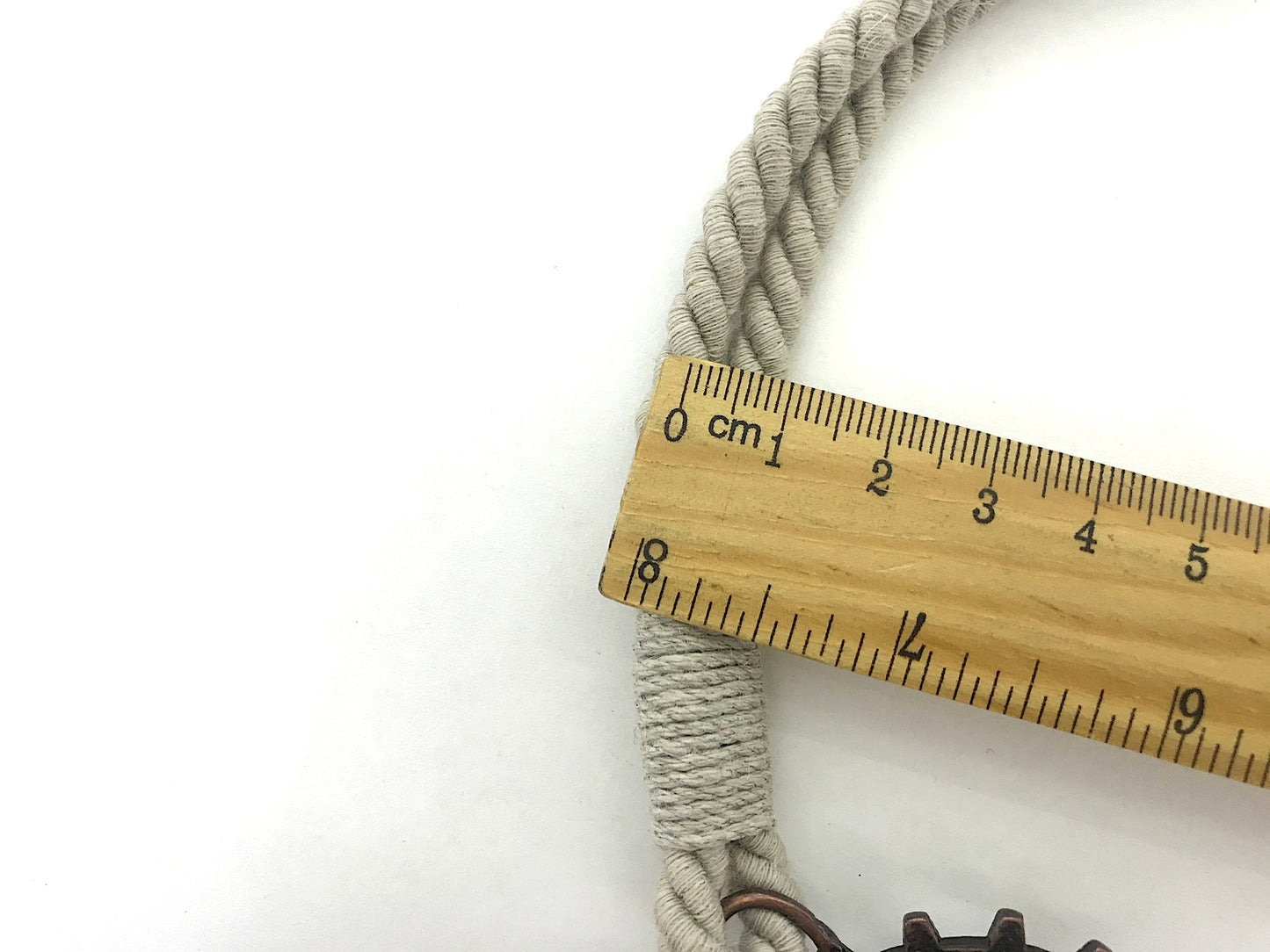Bracciale per tende per allestimenti in stile industrial, in cotone e lino GRIGIO . Allestimenti per loft ed open space. Made in Italy.