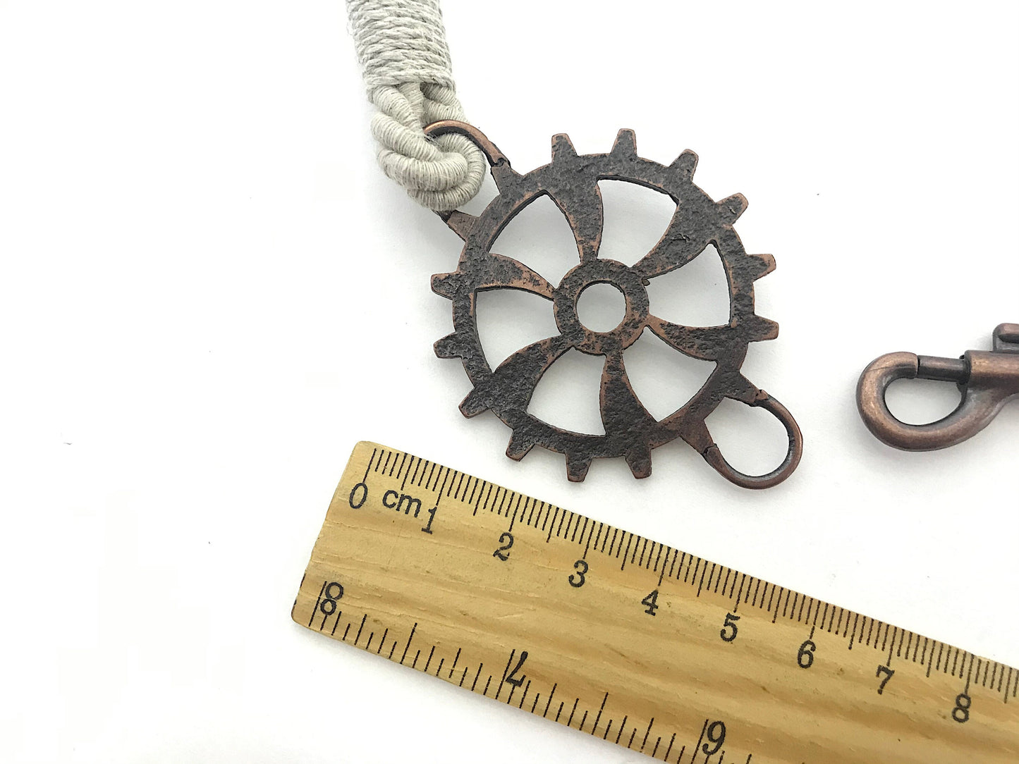 Bracciale per tende per allestimenti in stile industrial, in cotone e lino GRIGIO . Allestimenti per loft ed open space. Made in Italy.