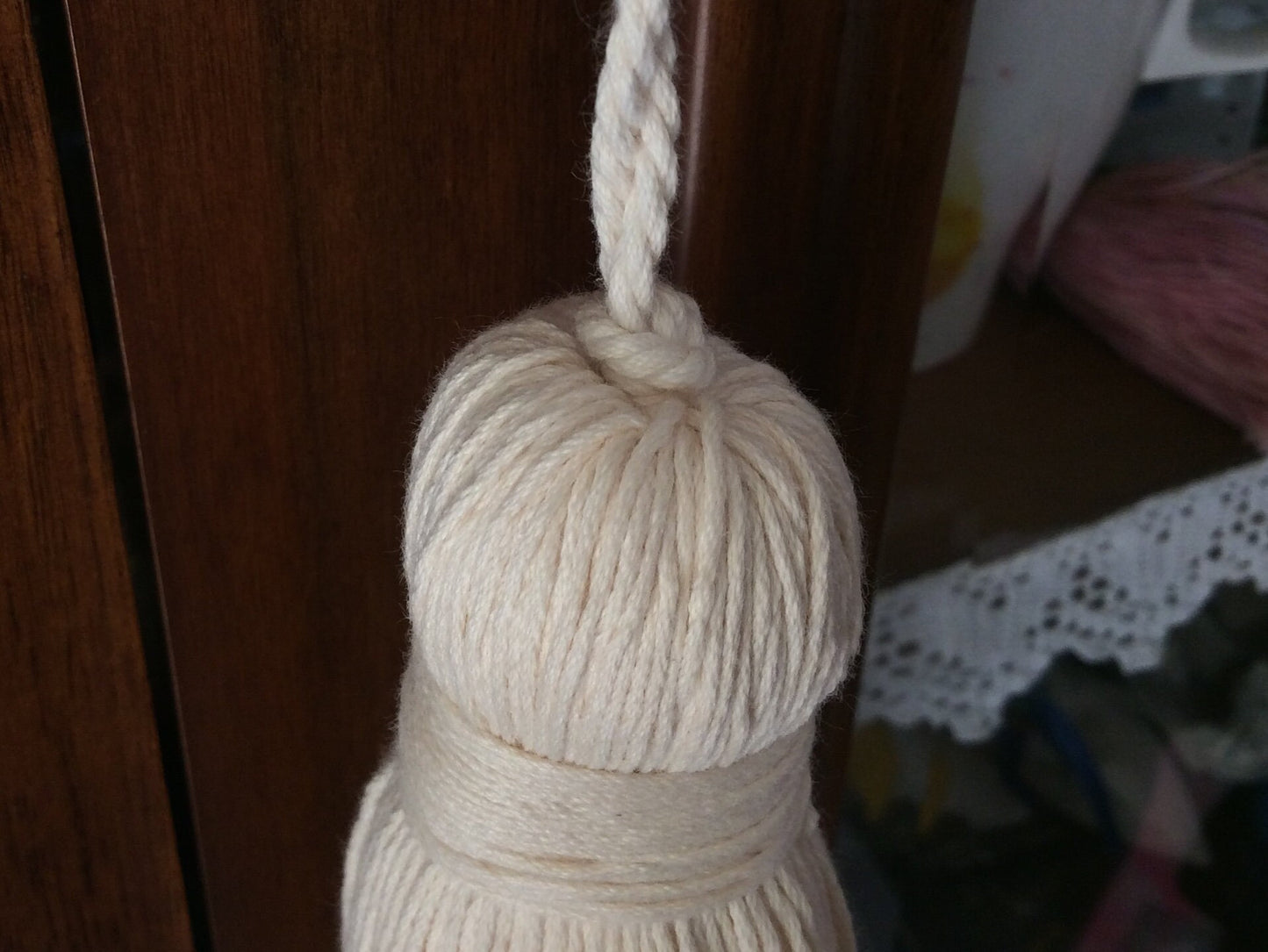 nappa,  fiocco chiave, lino e cotone naturali Made in Firenze home decor ! regalo per la casa nuova .