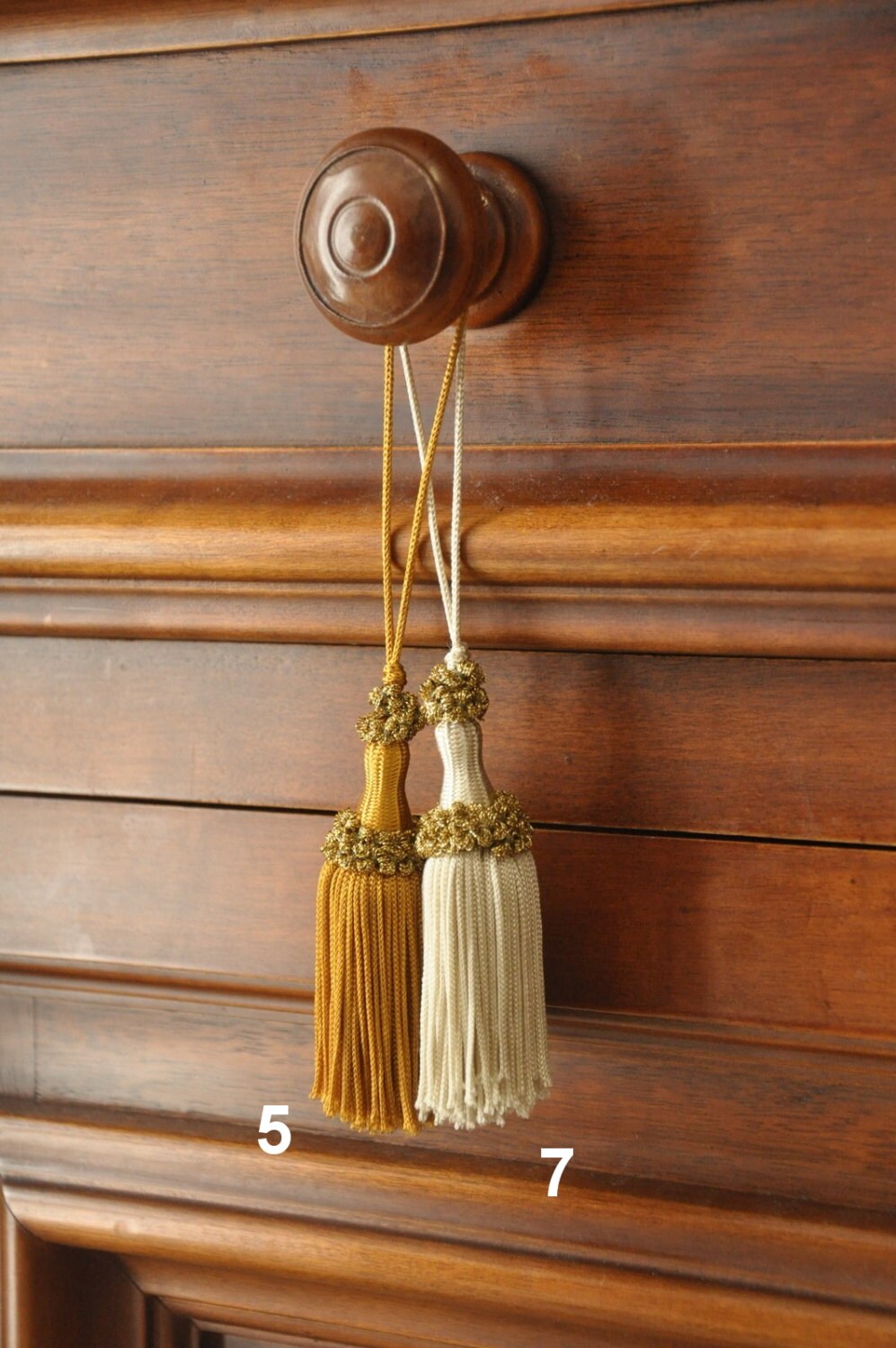 Key Tassel Lamè Key for Antique Furniture - 9 Mixed Colors Florence