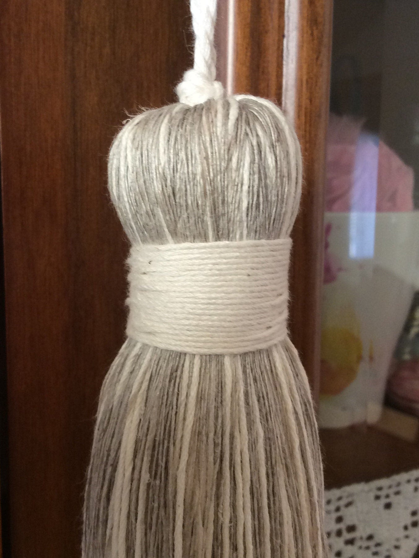 nappa,  fiocco chiave, lino e cotone naturali Made in Firenze home decor ! regalo per la casa nuova .