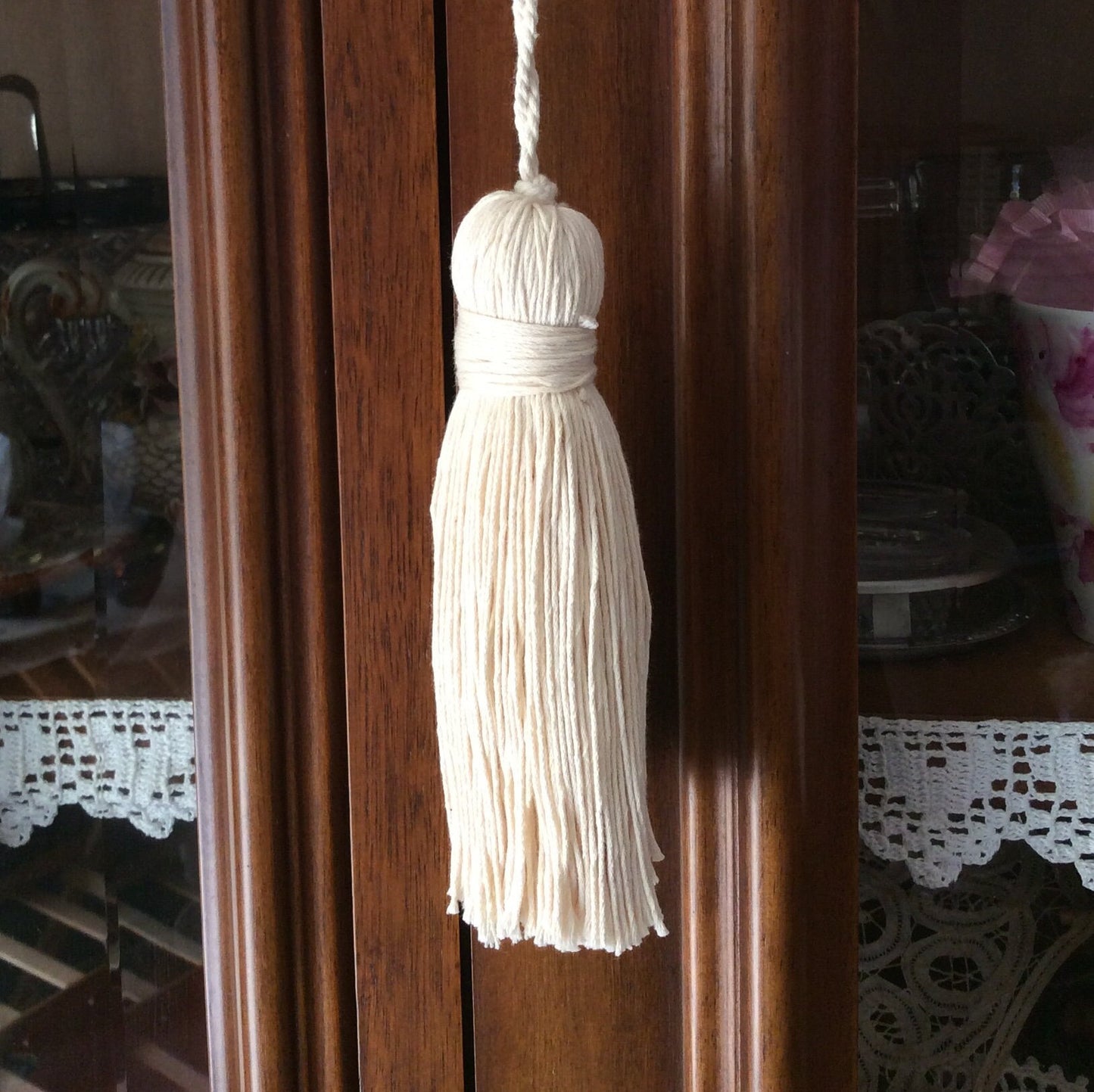 nappa,  fiocco chiave, lino e cotone naturali Made in Firenze home decor ! regalo per la casa nuova .
