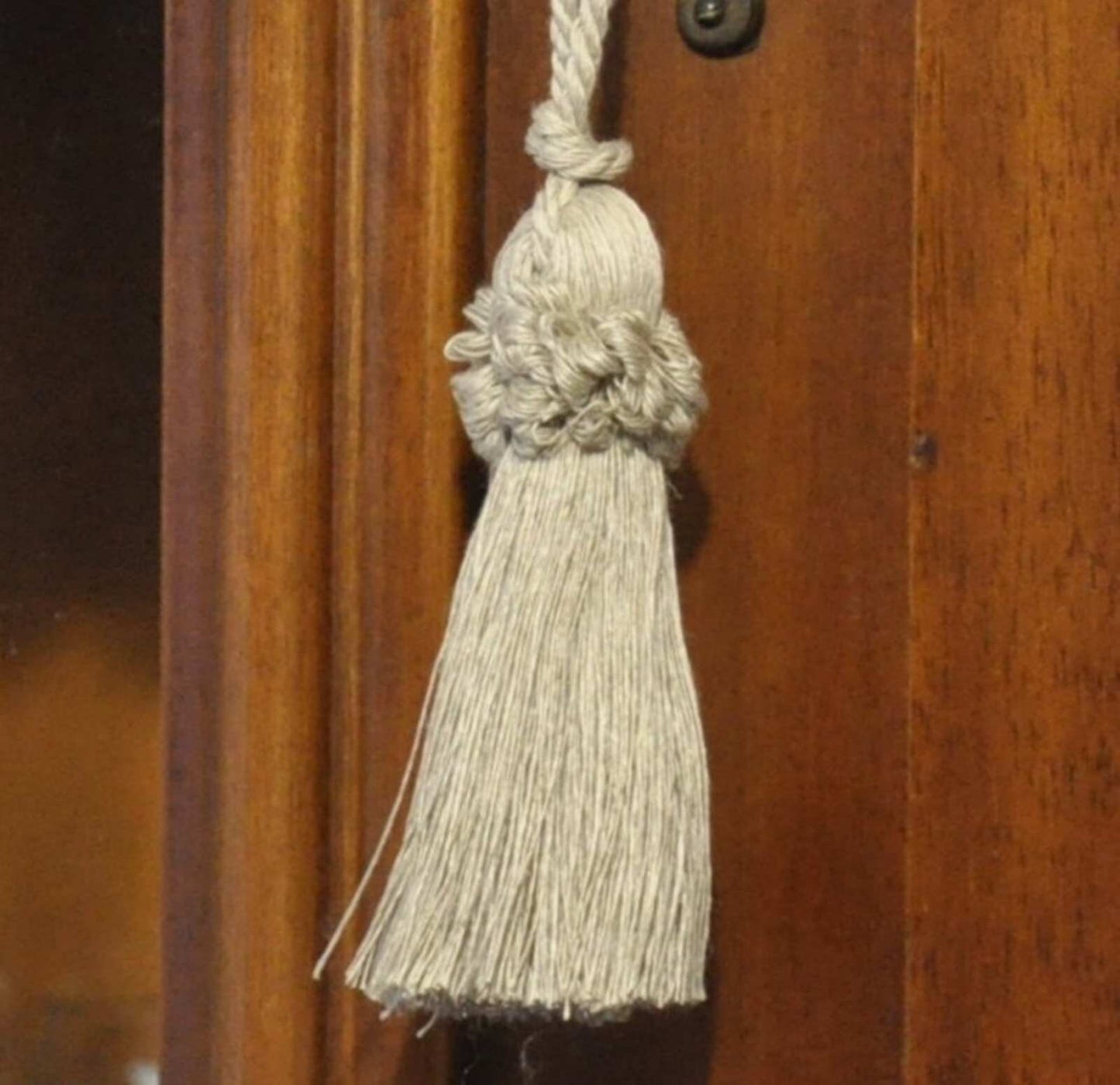 Nappa Fiocco Chiave in Fibre Naturali 8cm - Made in Firenze