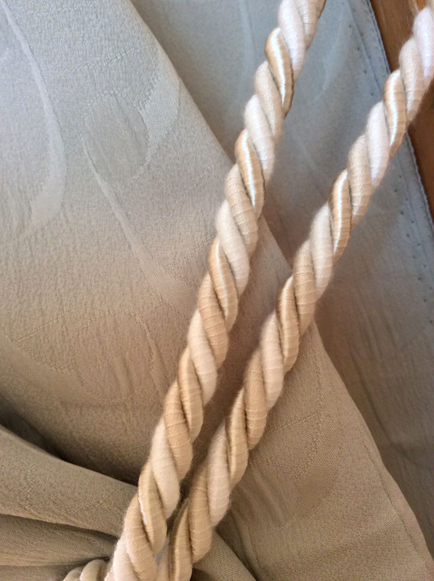 Embrasse per Tende con Nappa Grande 16cm - Avorio Mix | Made in Firenze