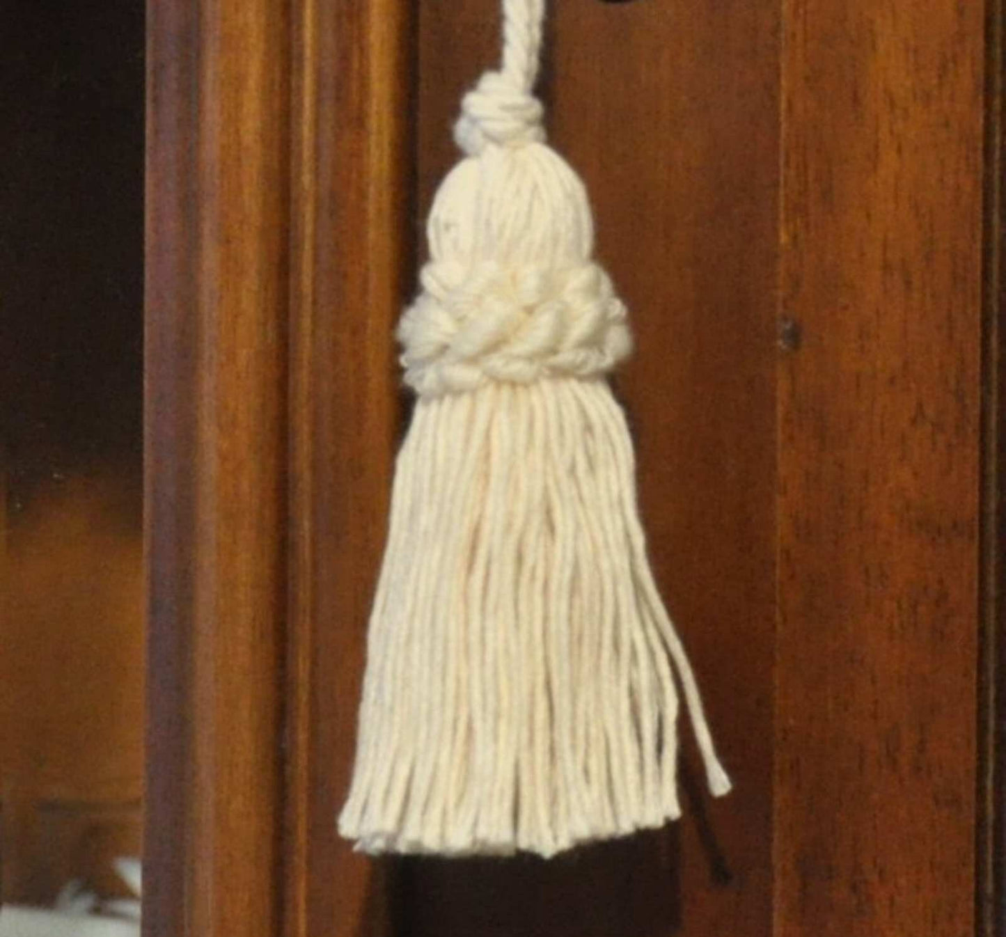Nappa Fiocco Chiave in Fibre Naturali 8cm - Made in Firenze