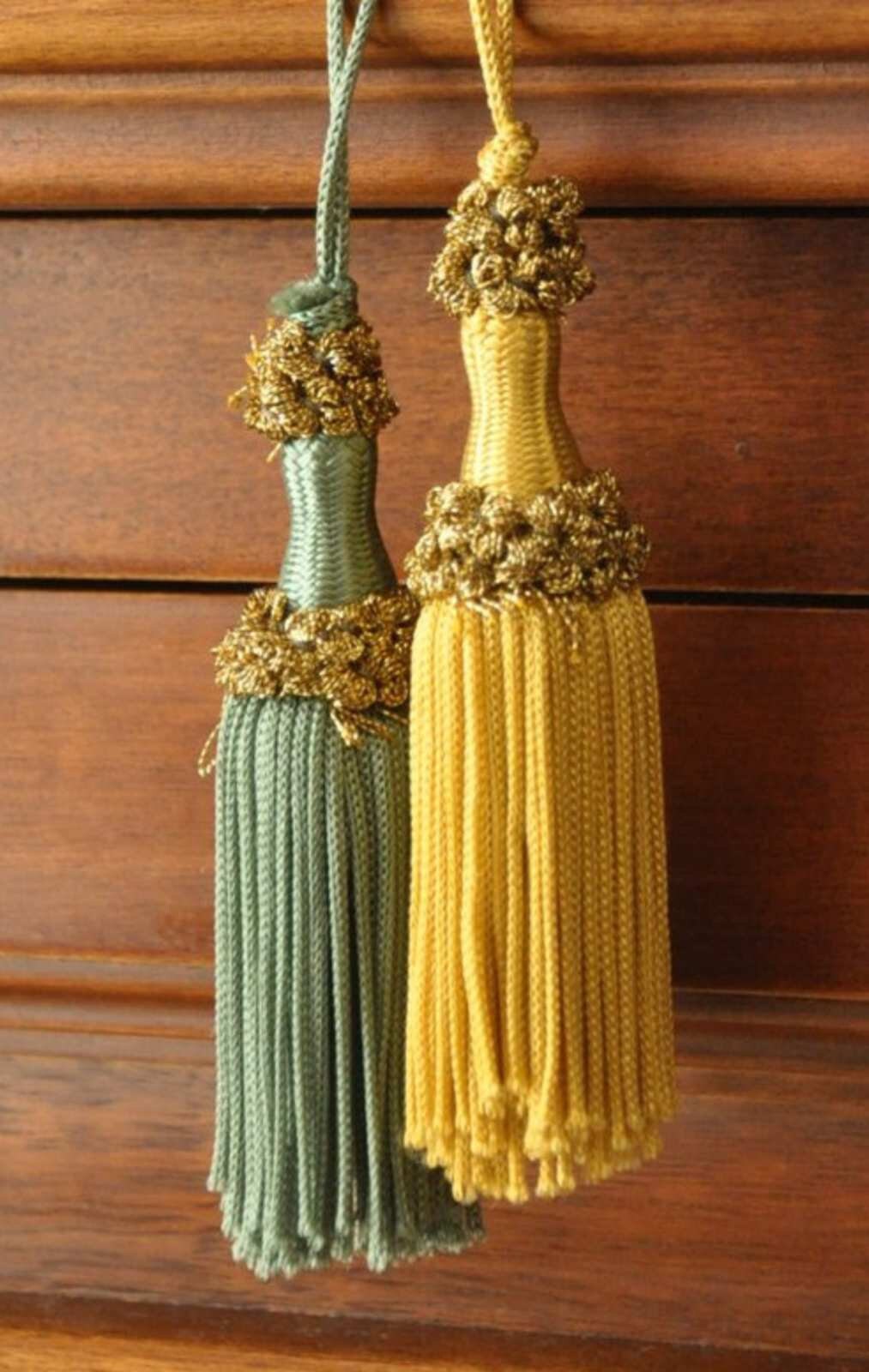 Key Tassel Lamè Key for Antique Furniture - 9 Mixed Colors Florence