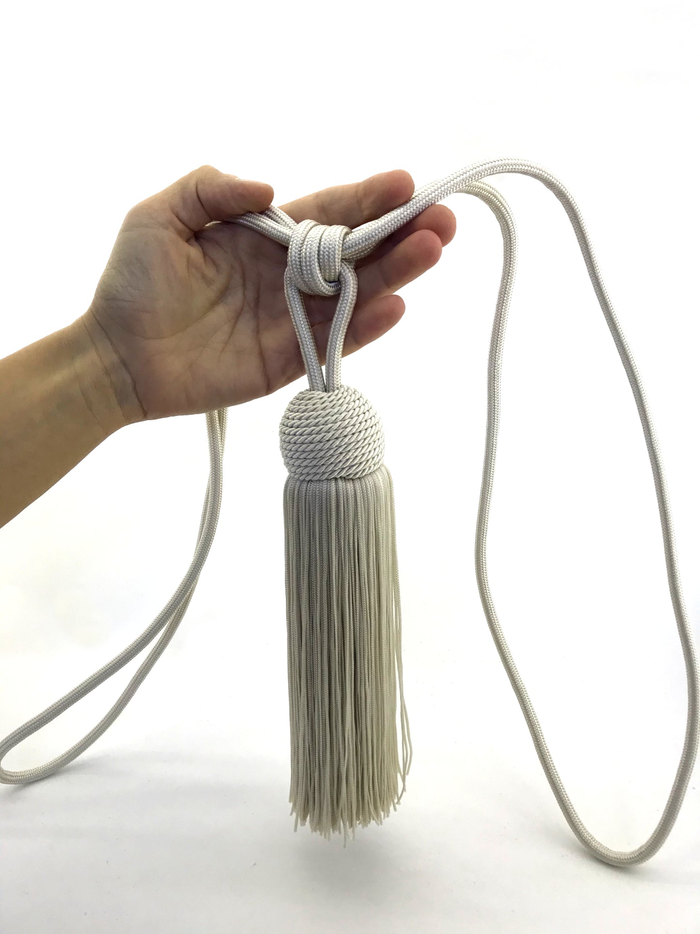 Embrasse per Tende con Nappa Grande 23cm - Bianco Avorio | Made in Firenze
