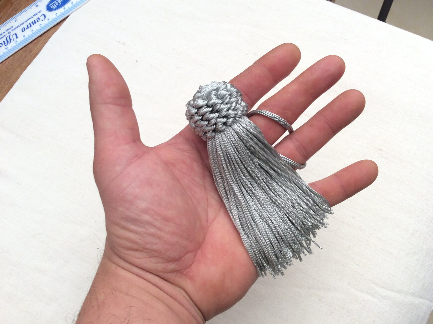 Nappa Fiocco Chiave Avorio o Grigio Perla 11cm - Made in Firenze