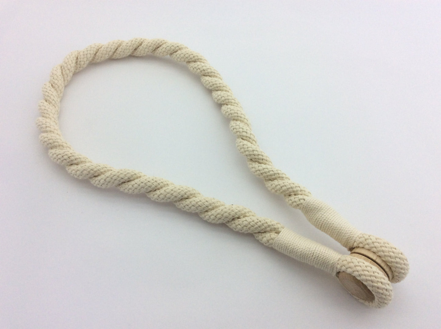 Cotone.. Un legatenda magnetico 16mm, lungo 75cm. Stile rustico, arrendamento nautico e shabby, neutro per ogni abbinamento.