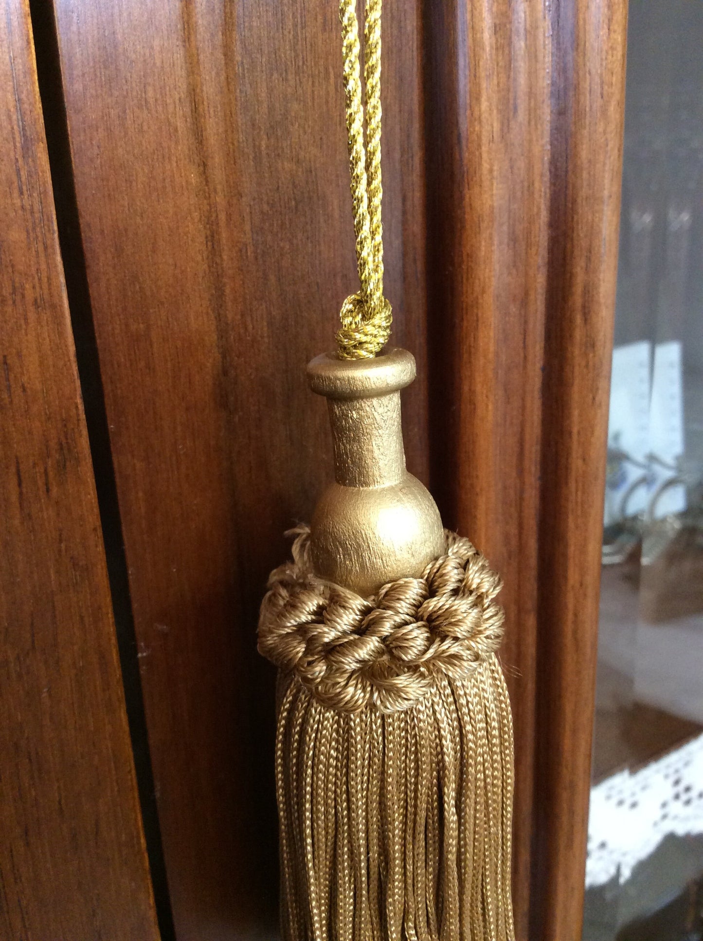 Shabby Chic Leather Bow Key 11cm - Made in Florence