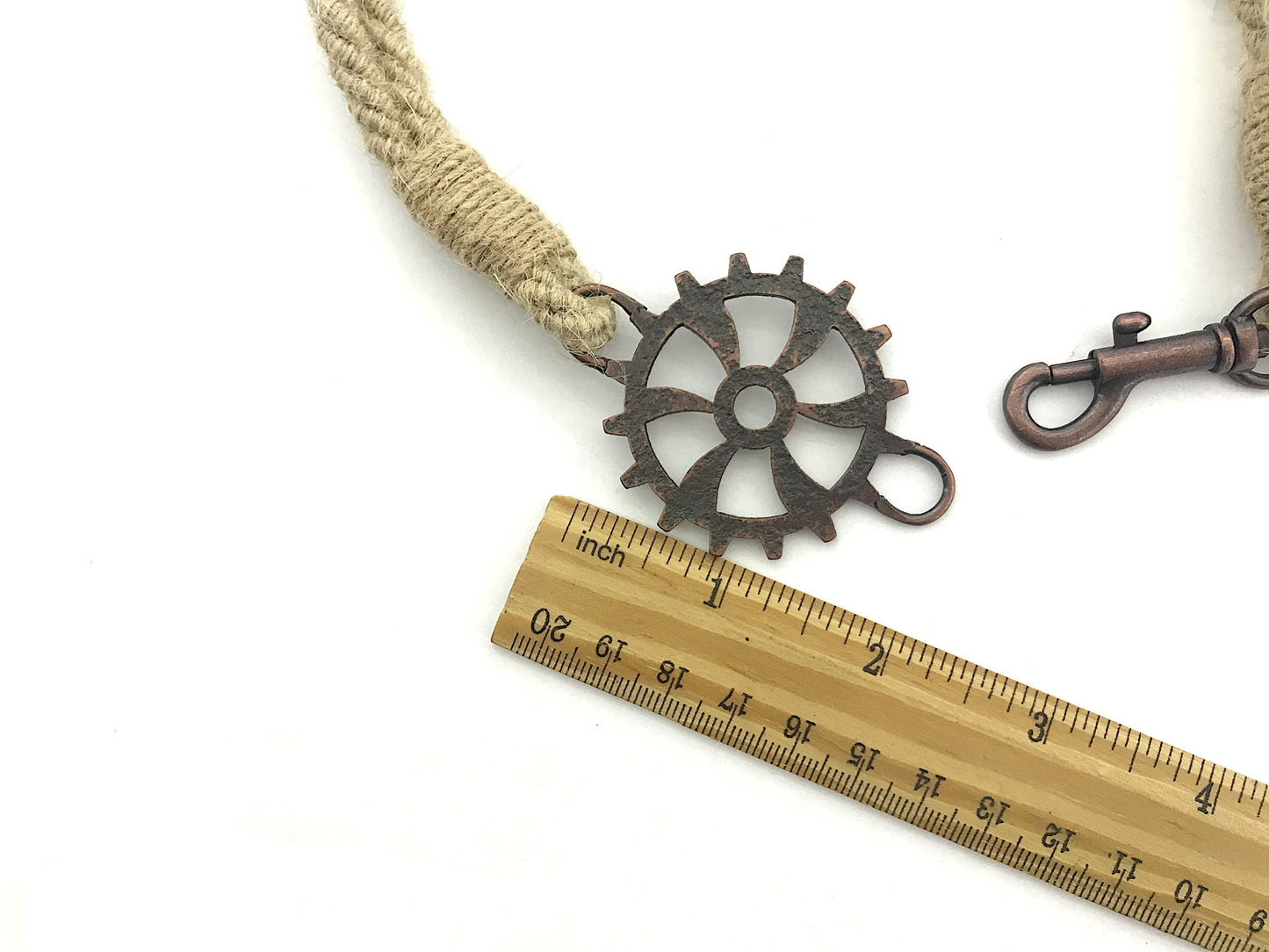Bracciale per tende allestimenti in stile industrial, in cotone e juta BEIGE ecologico. Allestimenti per loft ed open space. Made in Italy.