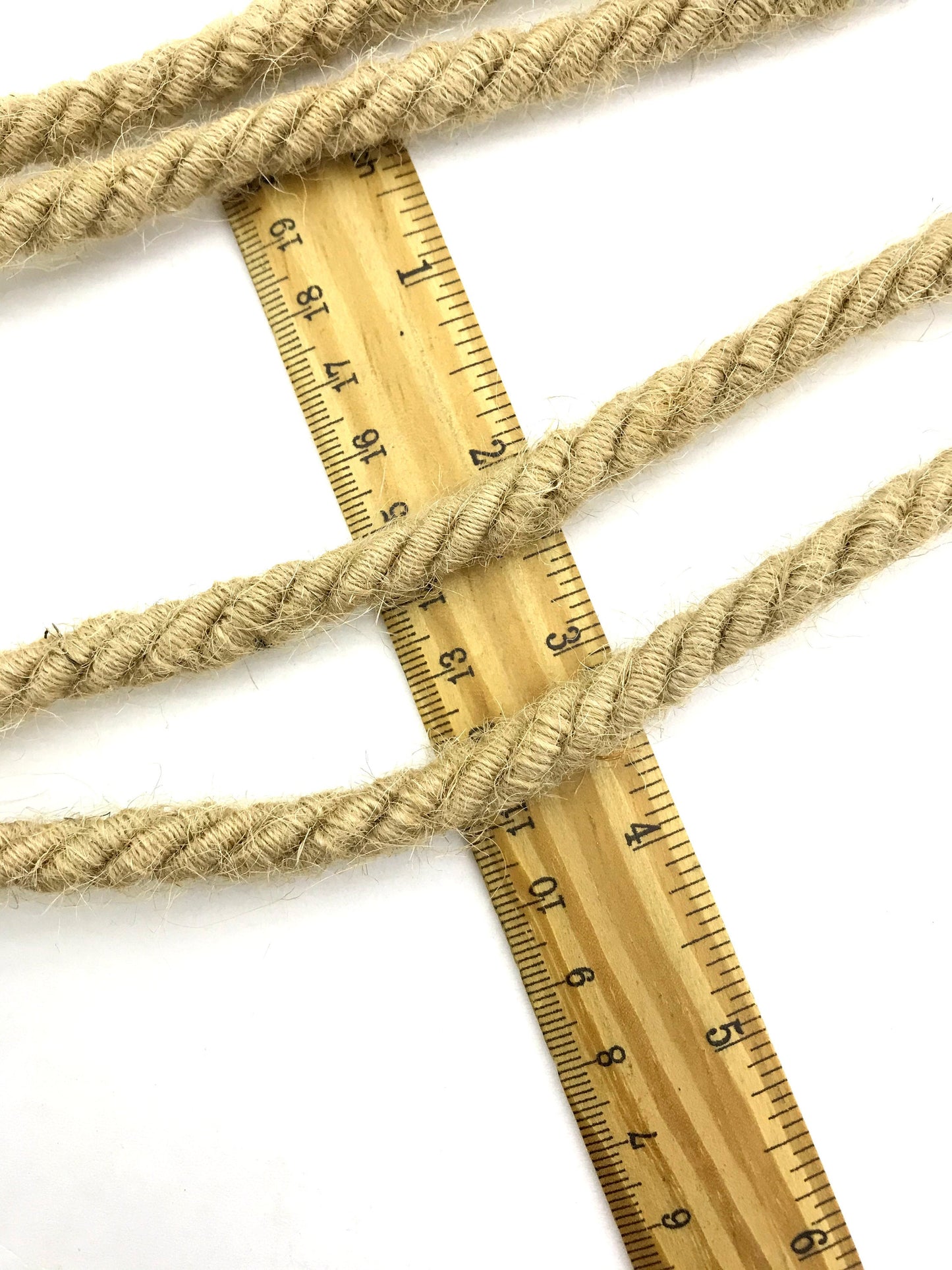 Stupenda grande embrasse doppia in juta decorazione per tende tendaggi drappeggio drappo made in italy