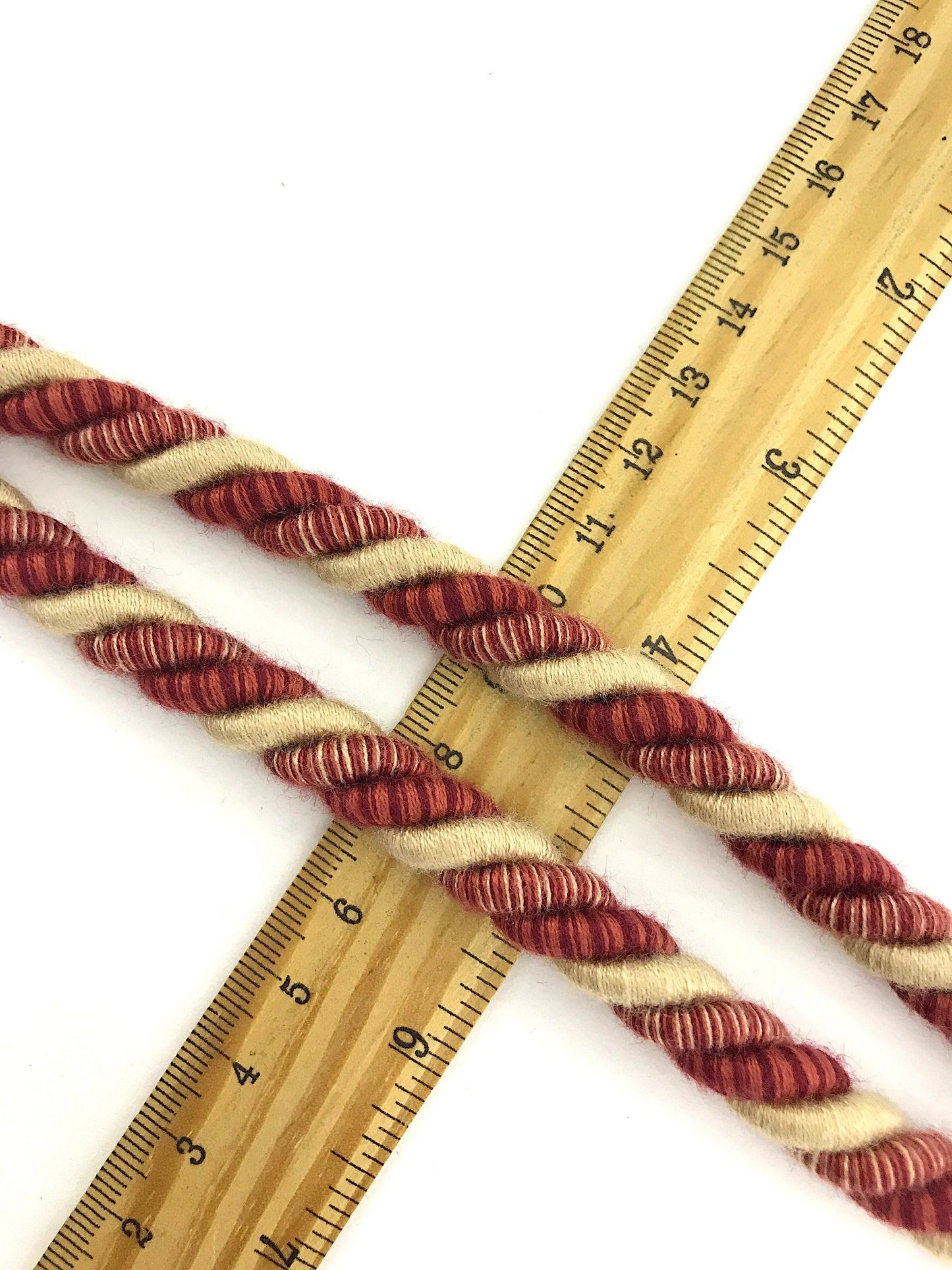 Grande bracciale per tende color rosso vermilio e bronzo di lusso decorazione per tende tendaggi drappeggio drappo made in italy