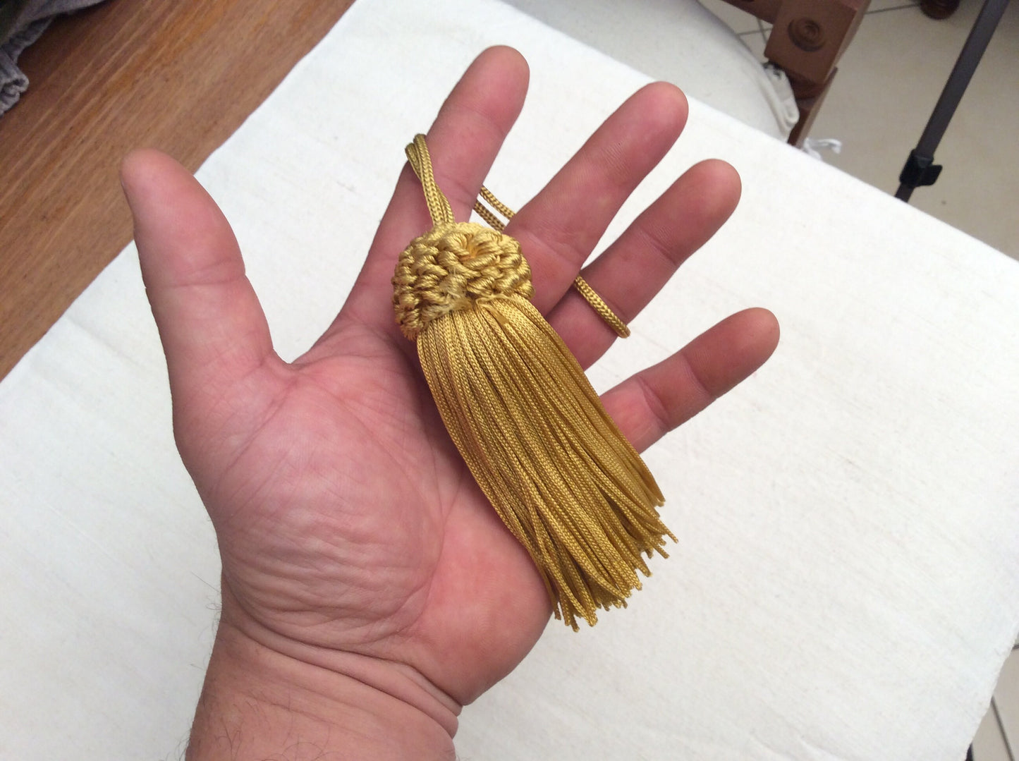 Nappa Fiocco Chiave Giallo Oro o Marrone 11cm - Made in Firenze