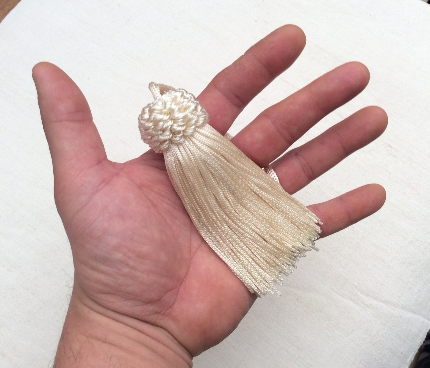 Nappa Fiocco Chiave Avorio o Bianco 11cm - Made in Firenze