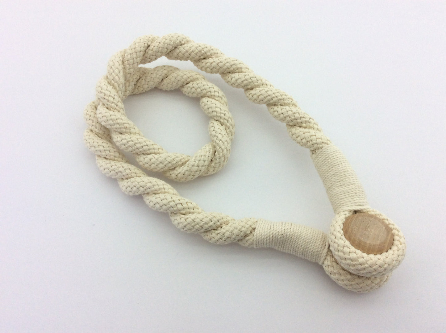Cotone.. Un legatenda magnetico 16mm, lungo 75cm. Stile rustico, arrendamento nautico e shabby, neutro per ogni abbinamento.