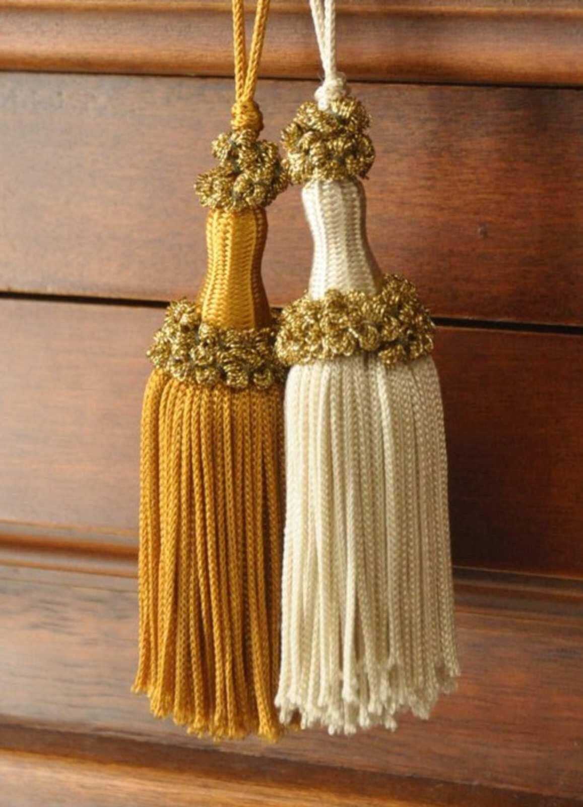 Key Tassel Lamè Key for Antique Furniture - 9 Mixed Colors Florence