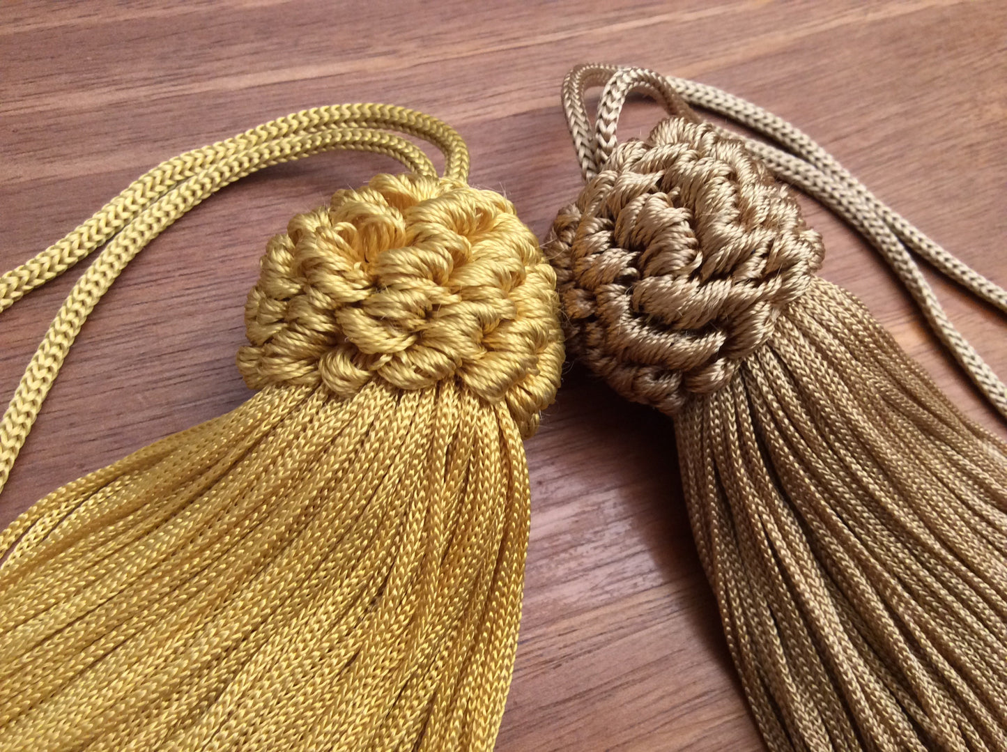 Nappa Fiocco Chiave Giallo Oro o Marrone 11cm - Made in Firenze
