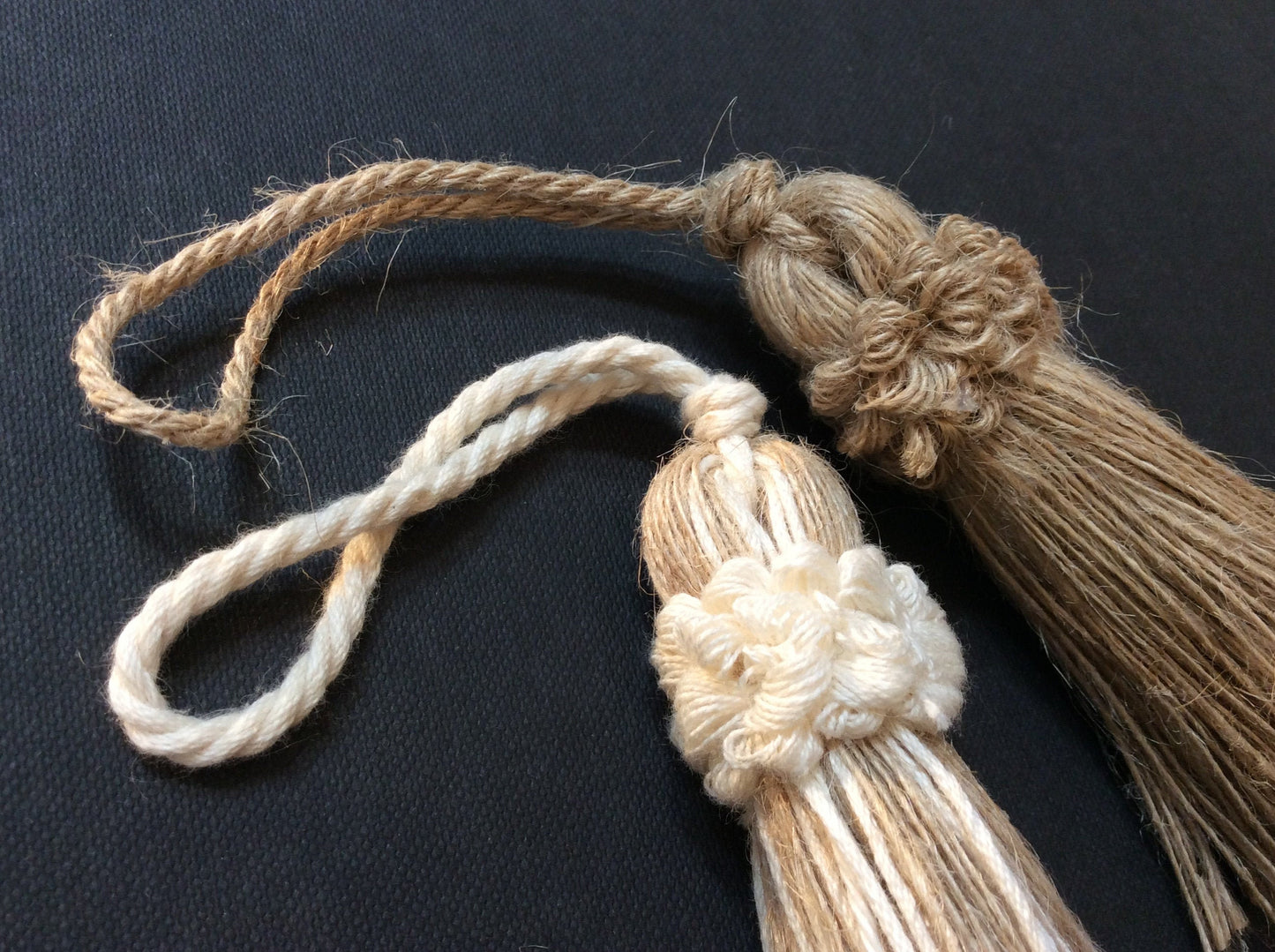 Nappa Fiocco Chiave in Juta Naturale 8cm - Made in Firenze