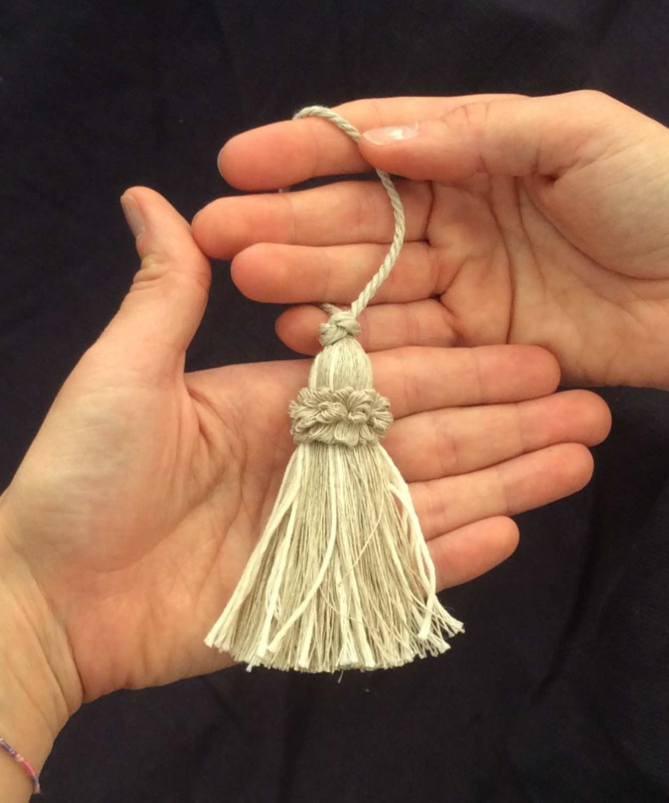 Nappa Fiocco Chiave in Fibre Naturali 8cm - Made in Firenze