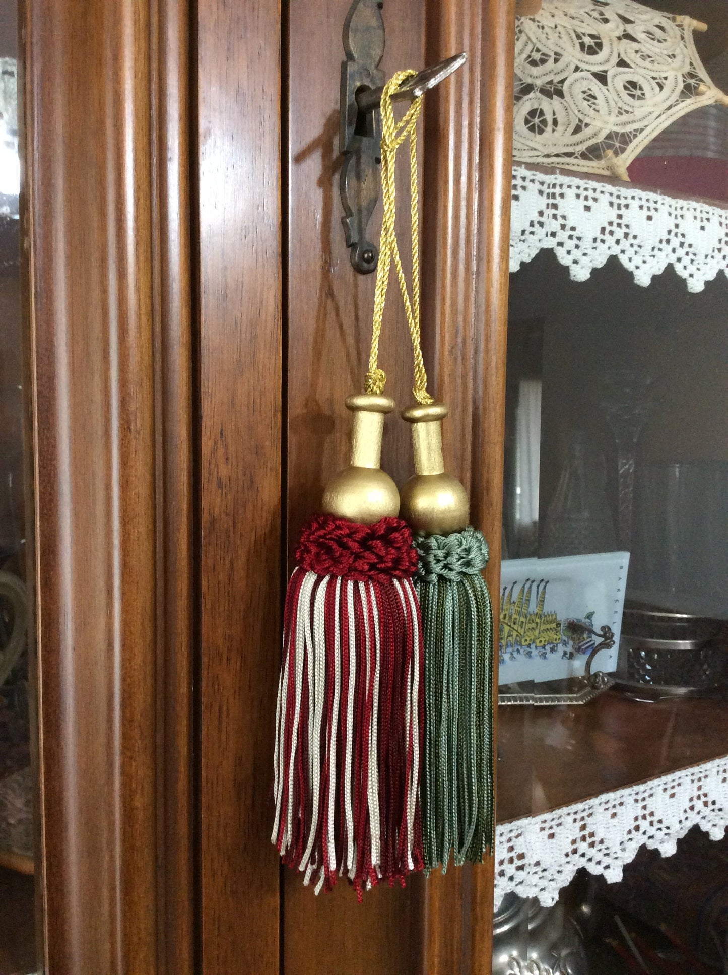 Nappa Fiocco Chiave Shabby Chic 15cm - Made in Firenze