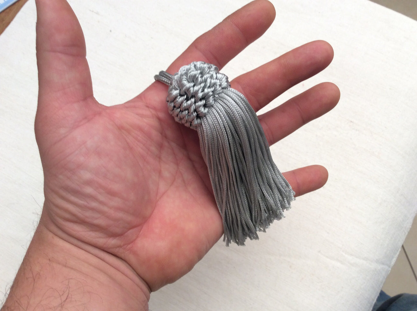 Nappa Fiocco Chiave Avorio o Grigio Perla 11cm - Made in Firenze
