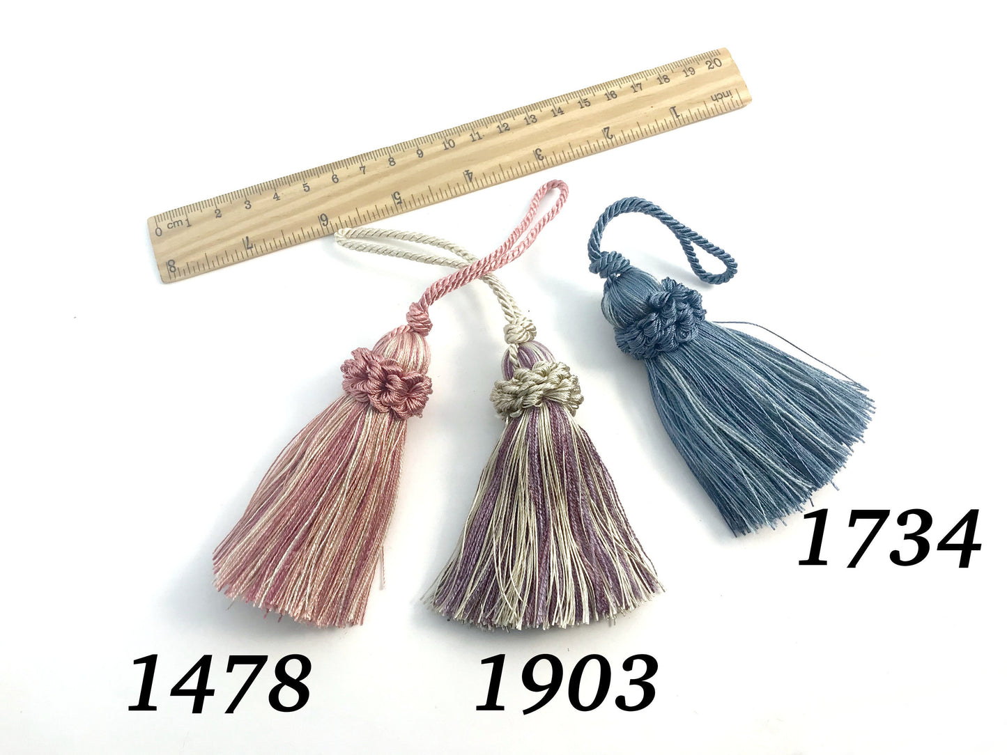 Vintage Key Bow Tassel 9cm - Made in Florence