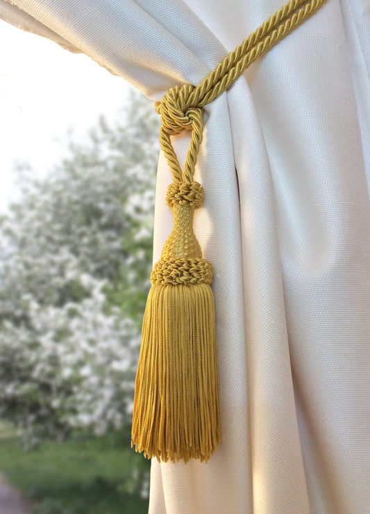 Embrasse per Tende con Nappa Grande 20cm - Oro | Made in Firenze