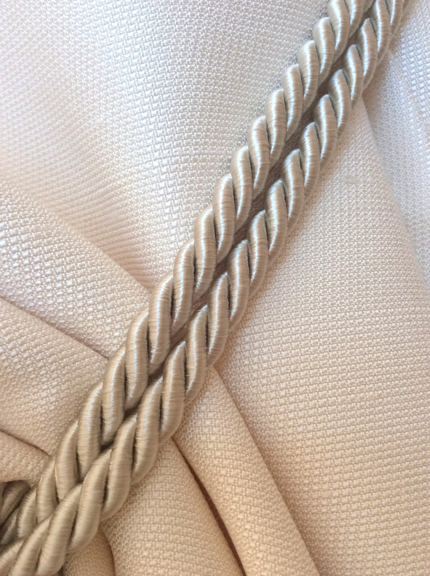 Embrasse per Tende con Nappa Grande 20cm - Panna | Made in Firenze
