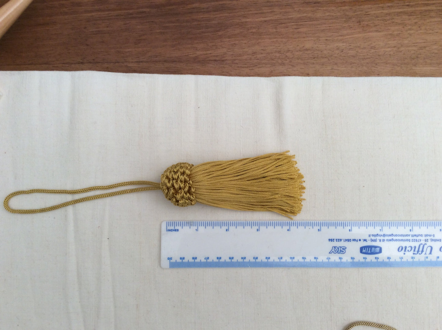 Nappa Fiocco Chiave Giallo Oro o Marrone 11cm - Made in Firenze