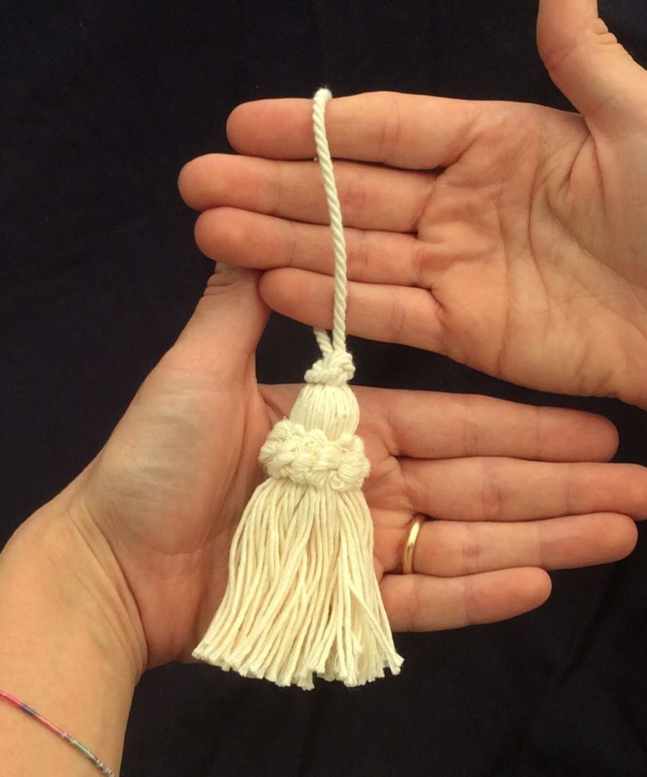 Nappa Fiocco Chiave in Fibre Naturali 8cm - Made in Firenze