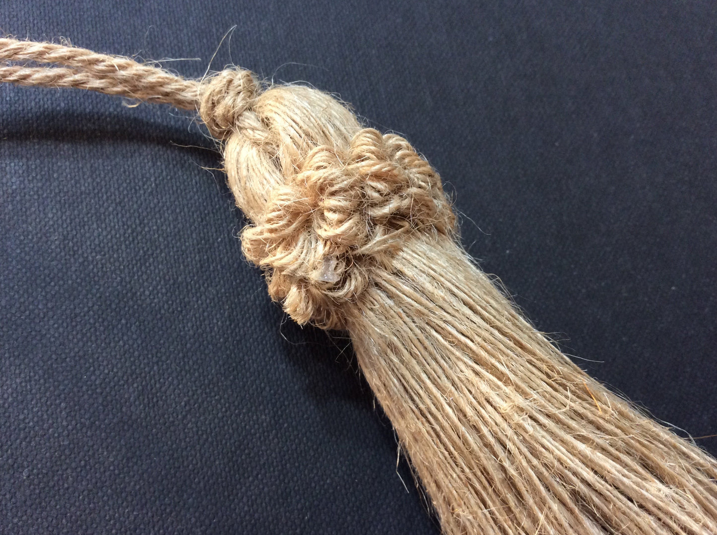 Nappa Fiocco Chiave in Juta Naturale 8cm - Made in Firenze