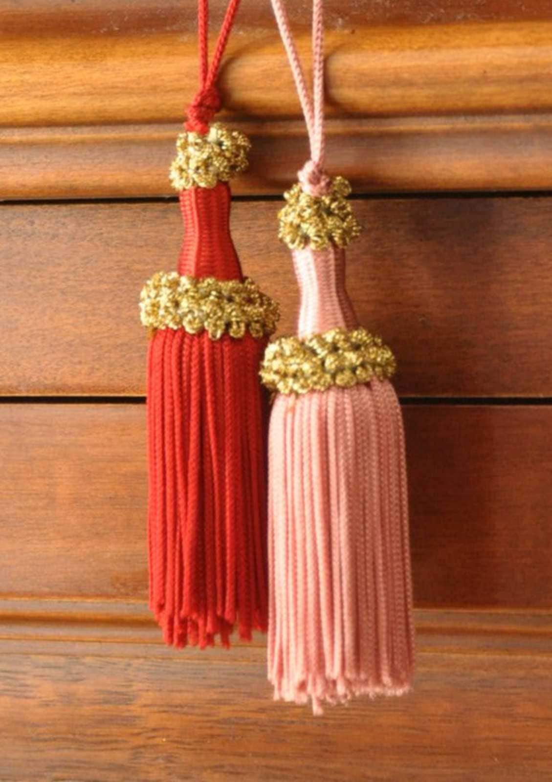 Key Tassel Lamè Key for Antique Furniture - 9 Mixed Colors Florence
