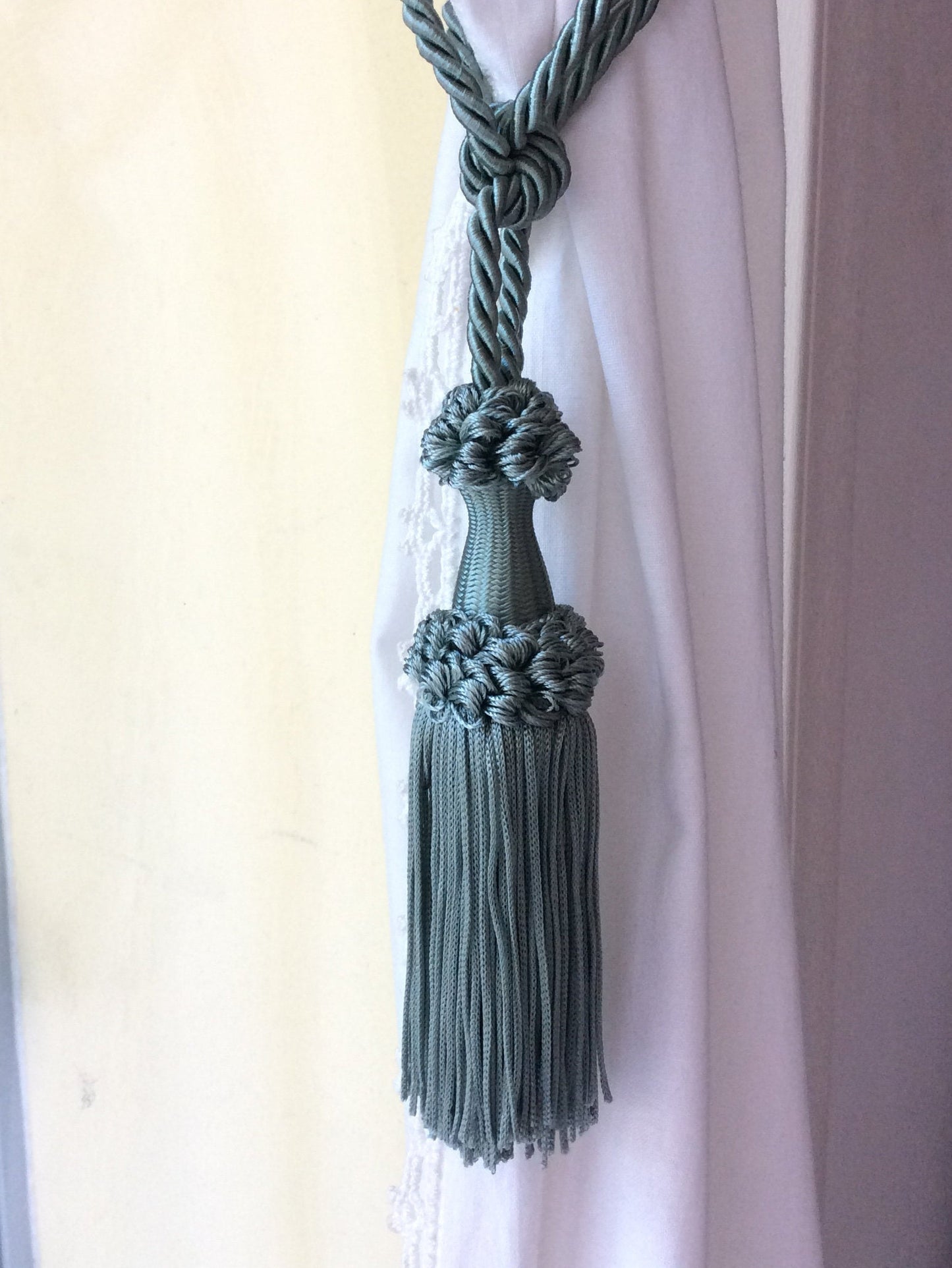 Embrasse per Tende con Nappa 12cm - Blu, Rosso, Bianco, Verde | Made in Firenze