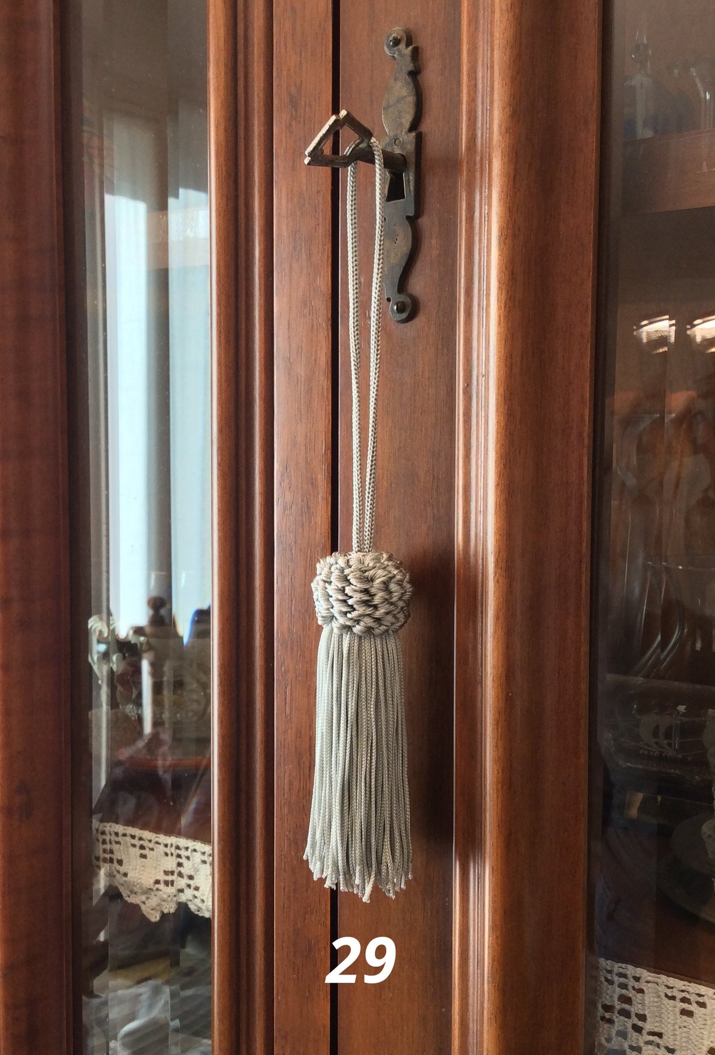 Nappa Fiocco Chiave Avorio o Grigio Perla 11cm - Made in Firenze