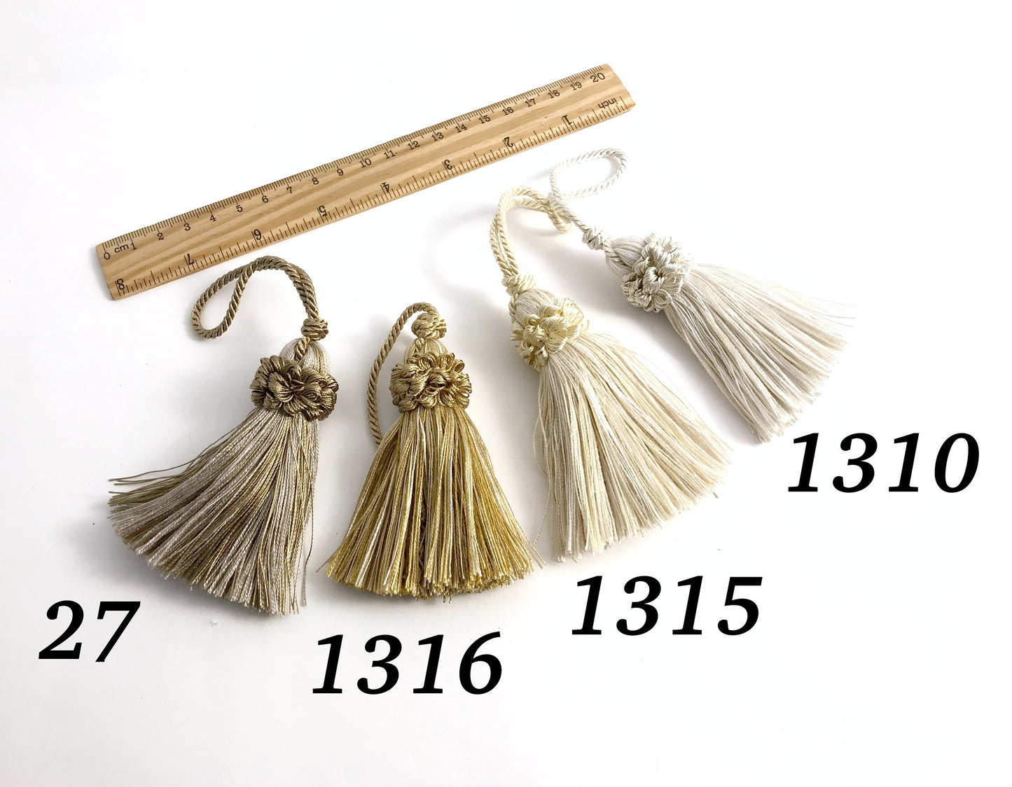 Vintage Key Bow Tassel 9cm - Made in Florence