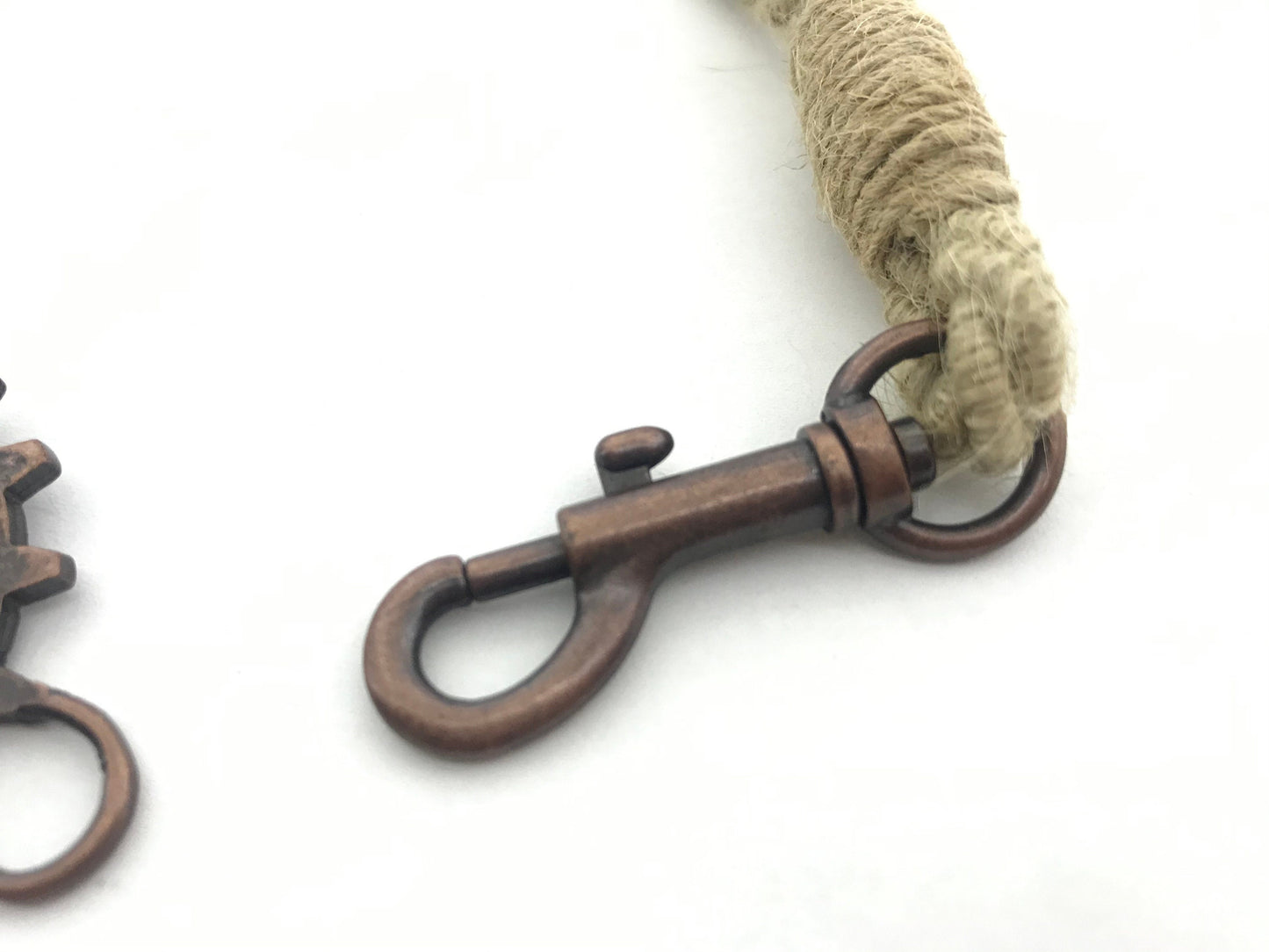 Bracciale per tende allestimenti in stile industrial, in cotone e juta BEIGE ecologico. Allestimenti per loft ed open space. Made in Italy.