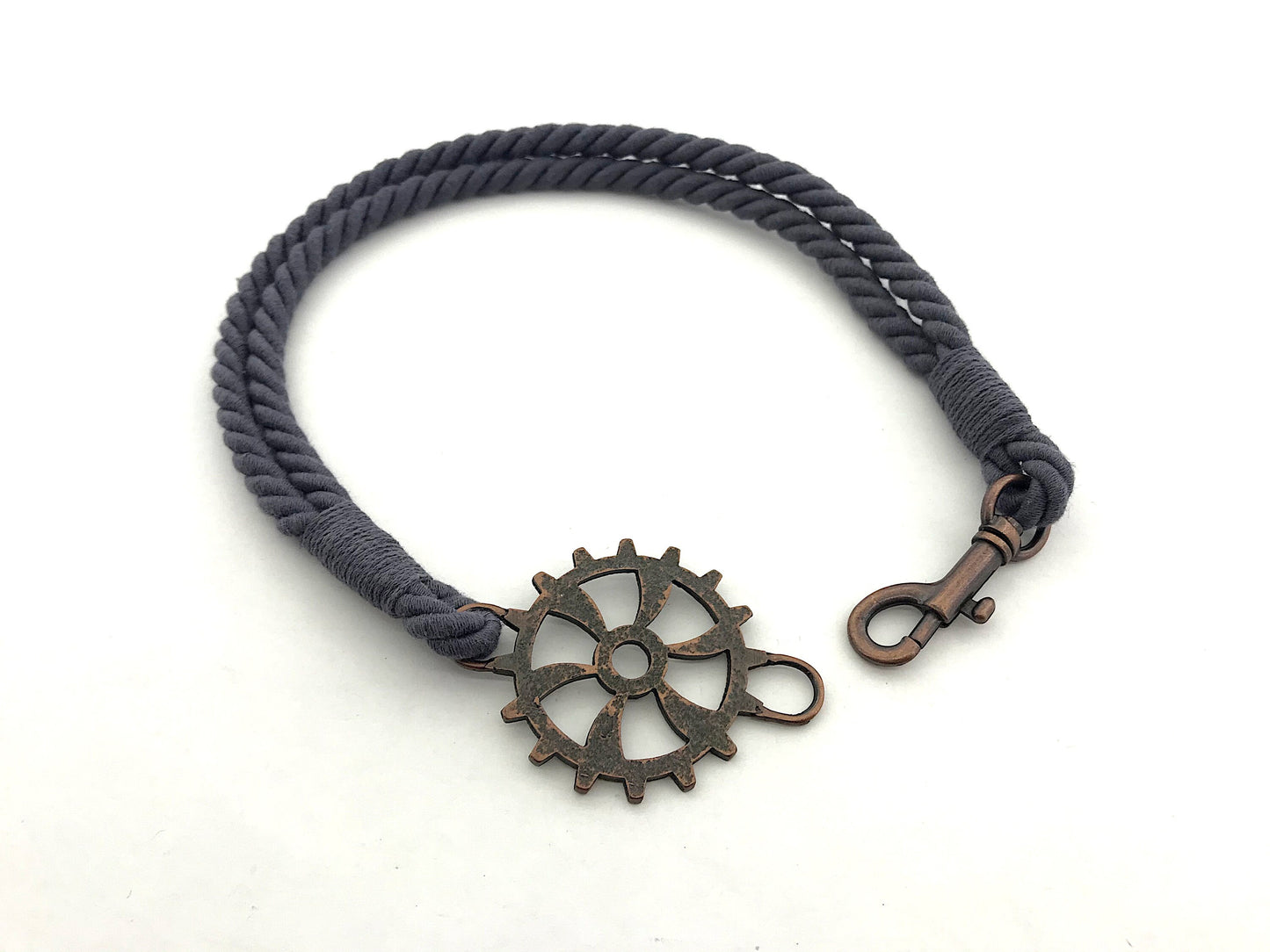 Bracciale per tende per allestimenti in stile industrial, in cotone e lino BLU AVIO . Allestimenti per loft ed open space. Made in Italy.