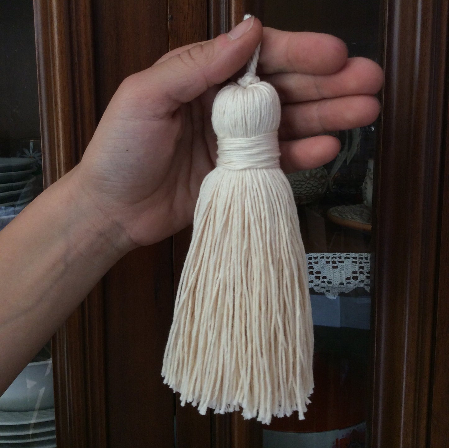 nappa,  fiocco chiave, lino e cotone naturali Made in Firenze home decor ! regalo per la casa nuova .