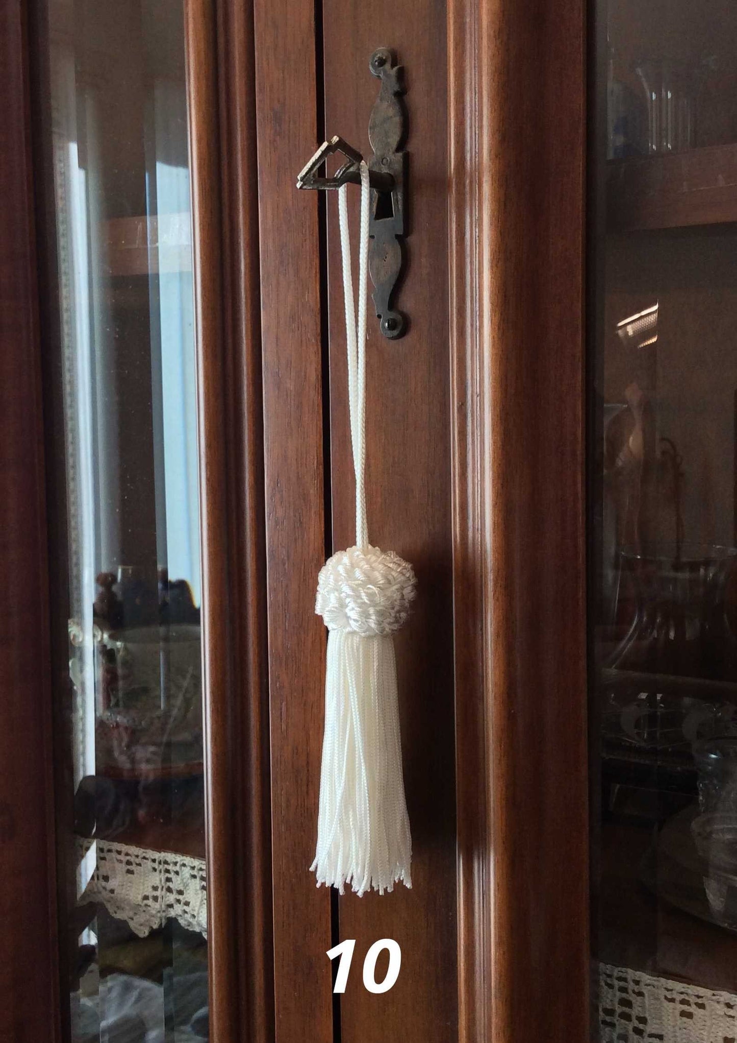 Nappa Fiocco Chiave Avorio o Bianco 11cm - Made in Firenze