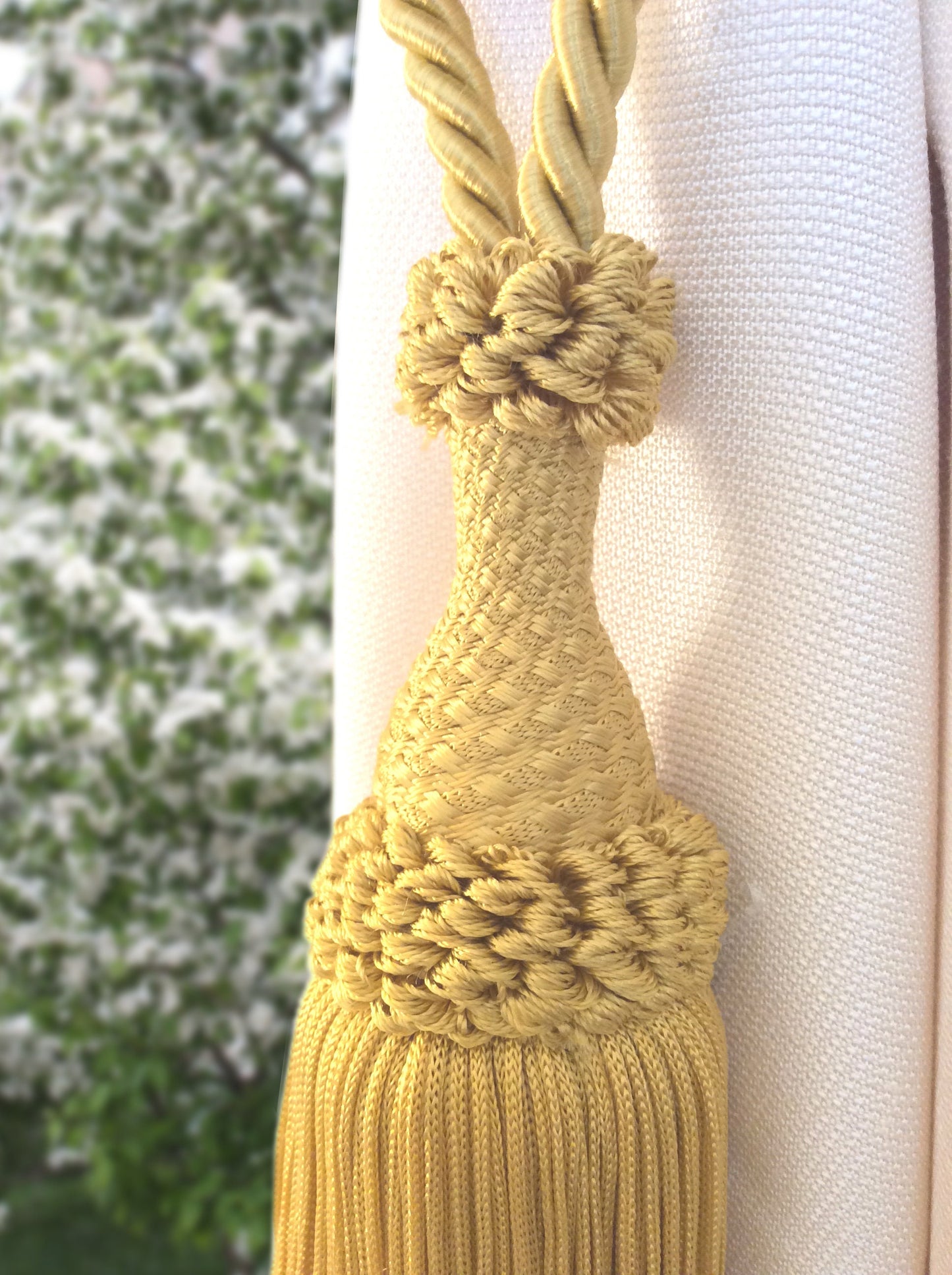 Embrasse per Tende con Nappa Grande 20cm - Oro | Made in Firenze