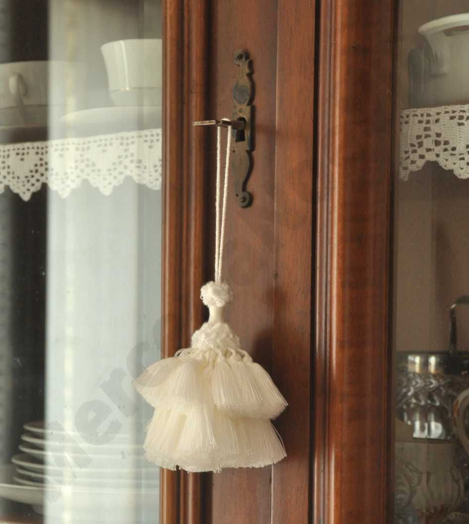 Nappa Ballerina Fiocco Chiave Artigianale - Regalo Casa Nuova Made in Firenze